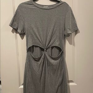 Brave Soul Heather Gray T-Shirt Dress